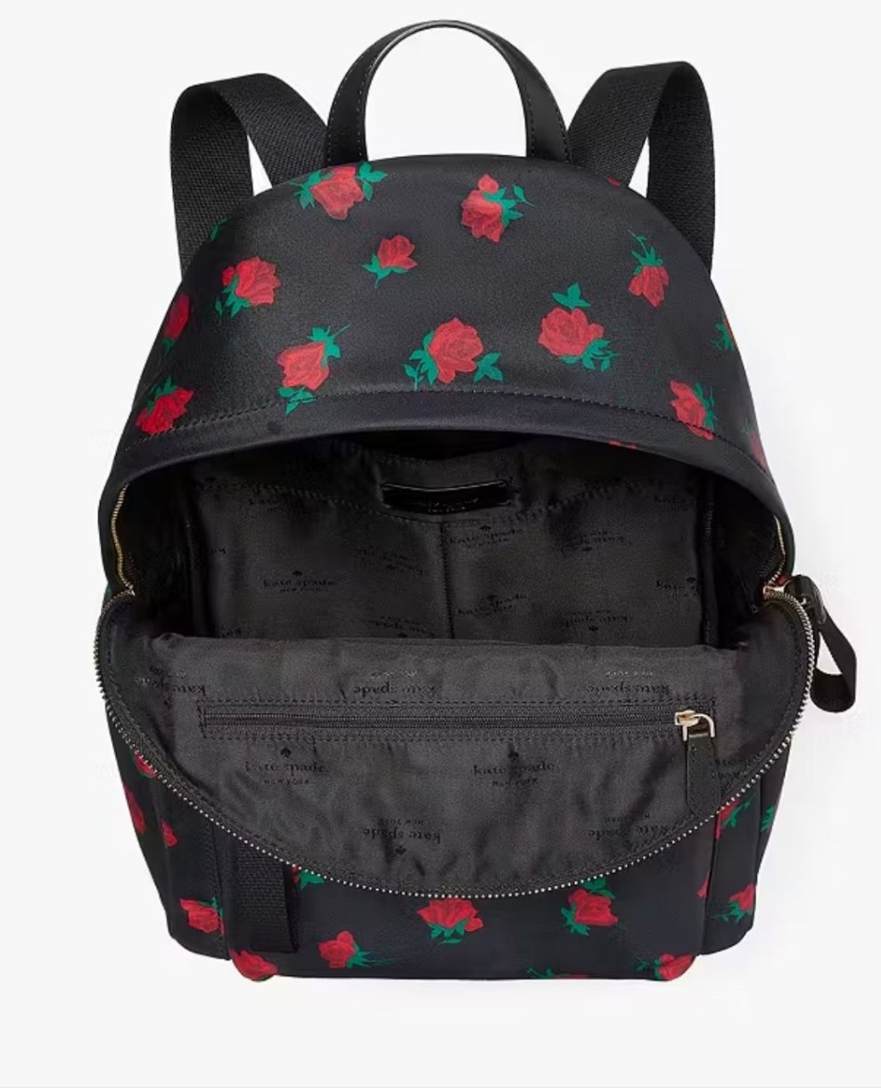 Kate Spade Chelsea Rose Toss Print Medium Backpack
