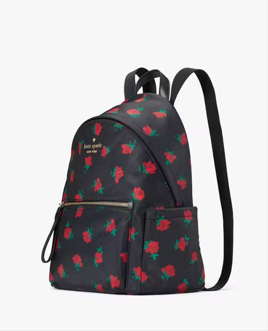 Kate Spade Chelsea Rose Toss Print Medium Backpack
