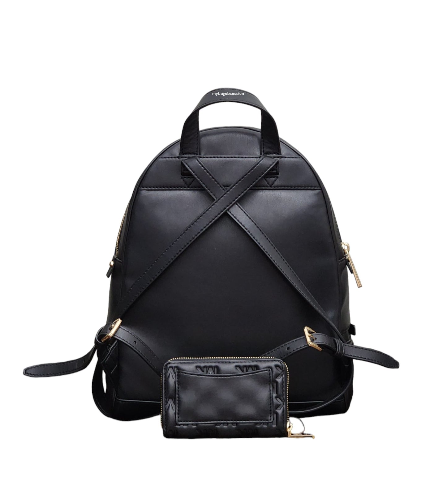Michael Kors Rhea Logo Embossed MD Backpack SET