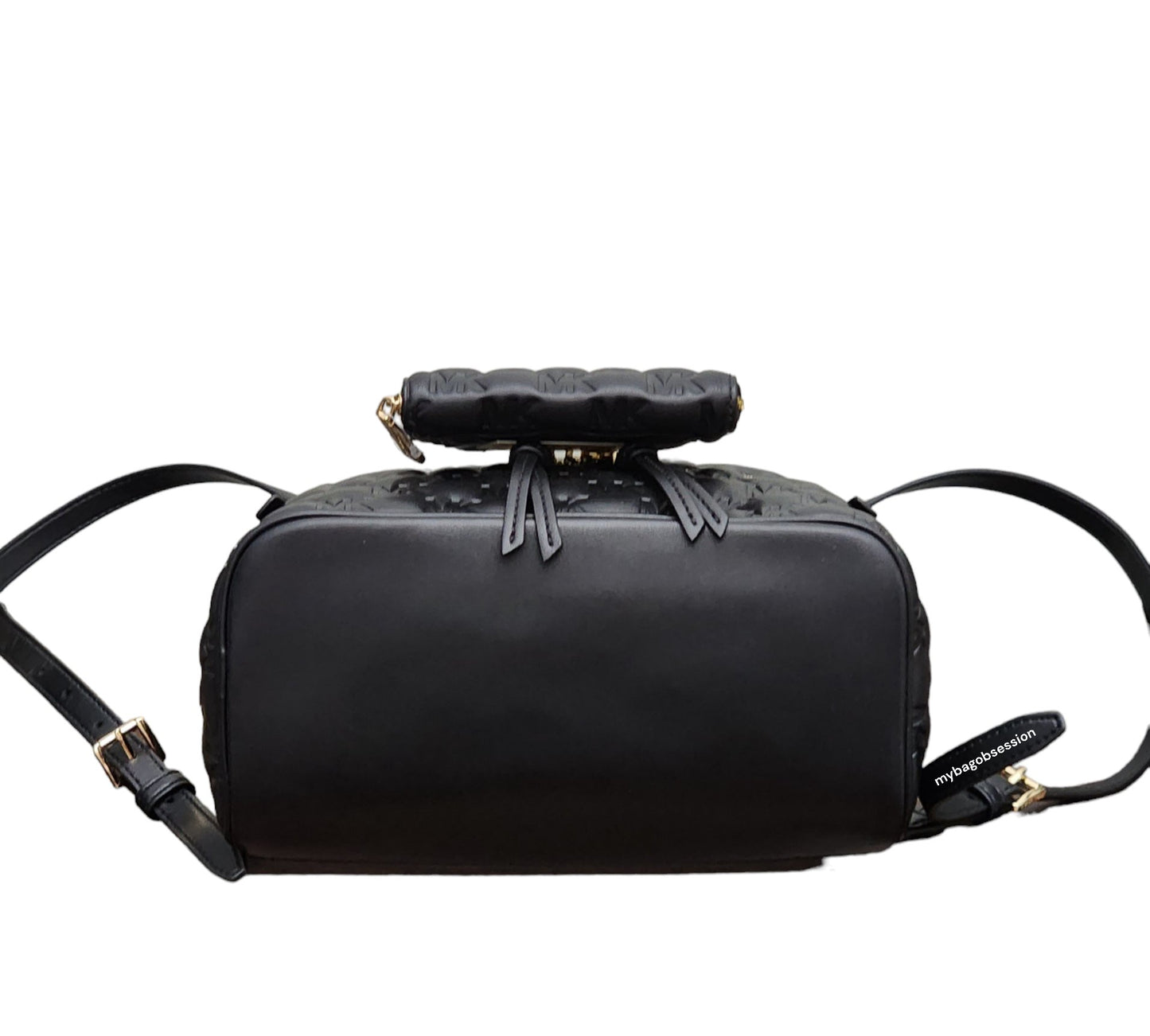 Michael Kors Rhea Logo Embossed MD Backpack SET