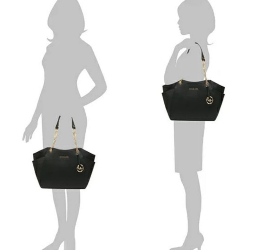 Michael Kors Jet Set LG Shoulder Bag Black