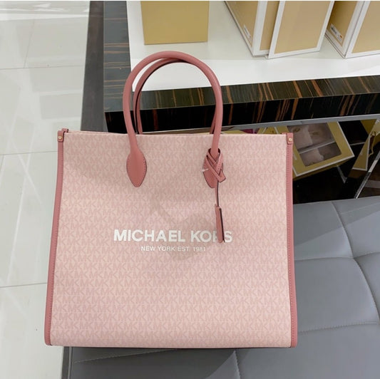 Michael Kors Mirella Logo Large Tote Pink