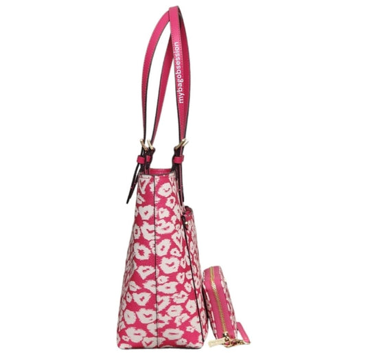 Michael Kors Jet Set MD Double Front Pocket Tote SET