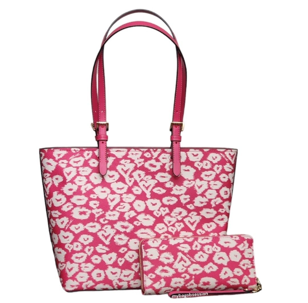 Michael Kors Jet Set MD Double Front Pocket Tote SET