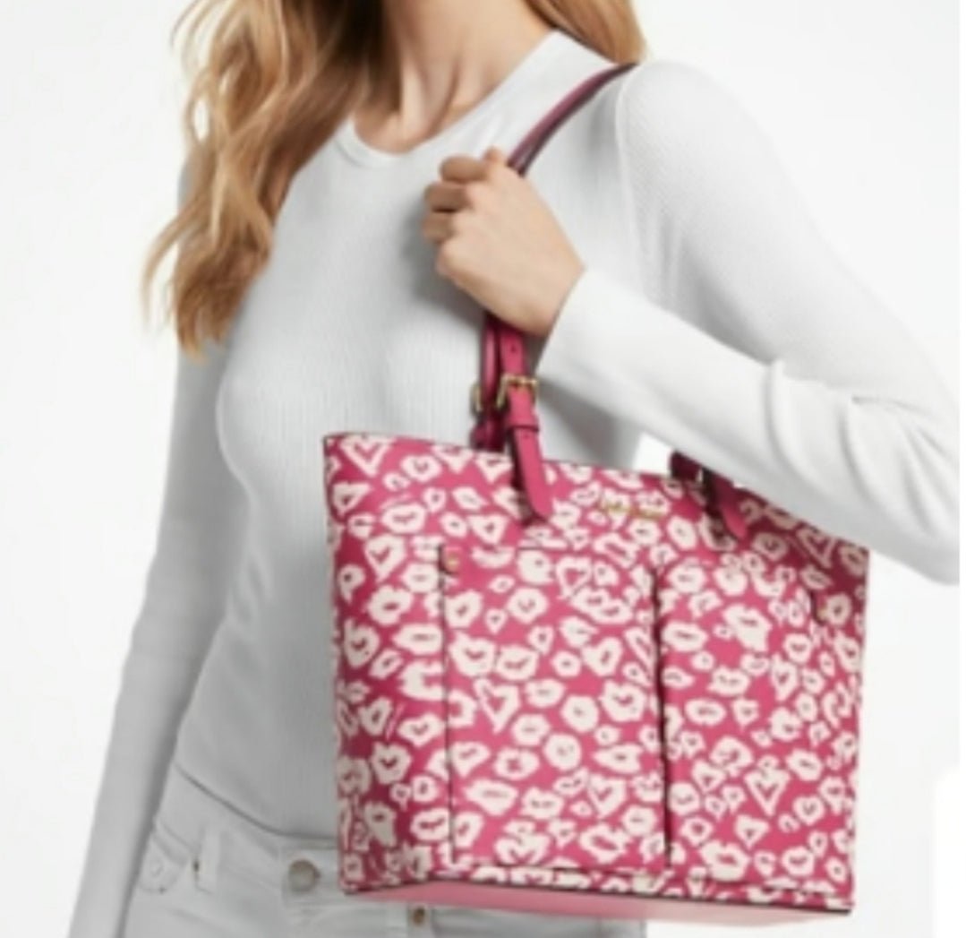 Michael Kors Jet Set MD Double Front Pocket Tote SET