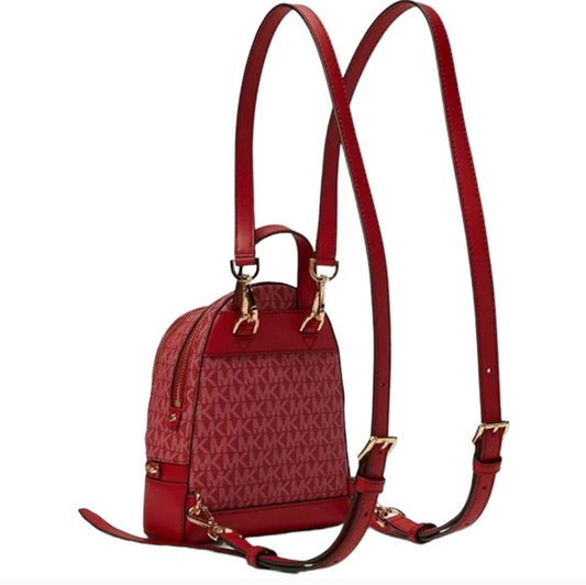 Michael Kors Rhea Logo XS Backpack Red