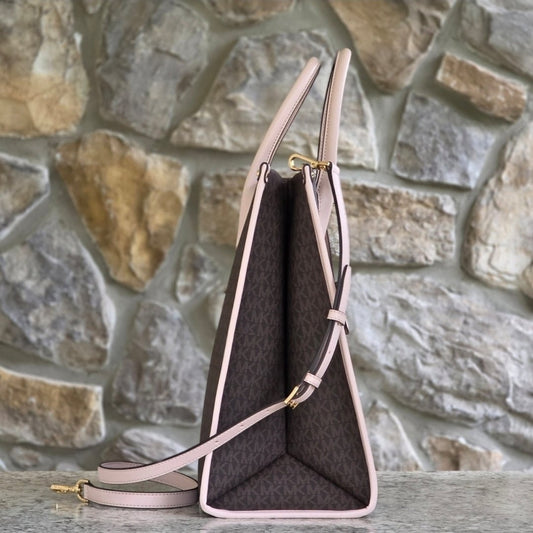 Michael Kors Mirella Logo Large Brown Tote