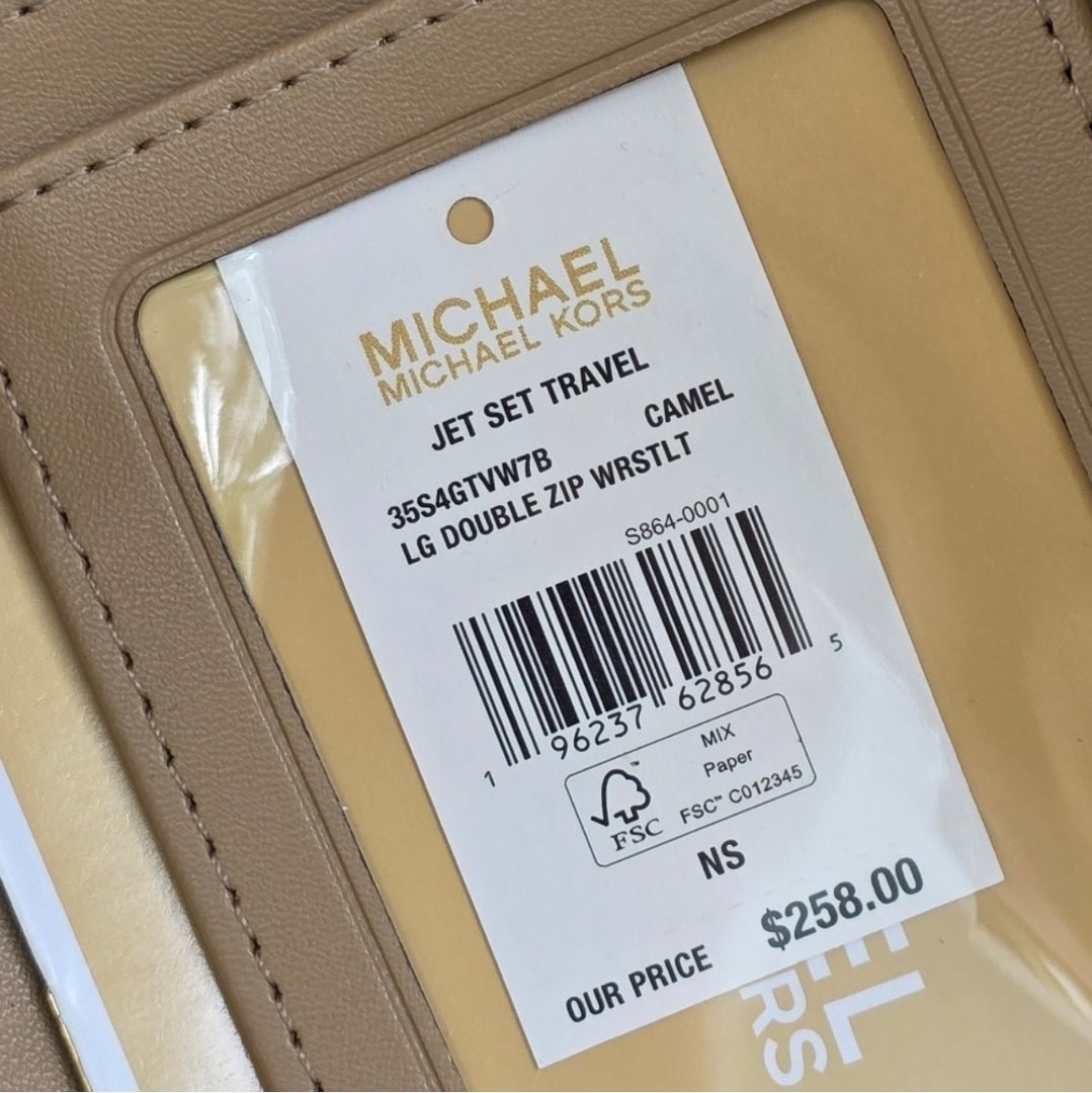 Michael Kors Mirella Ombré Logo Medium Tote SET Camel