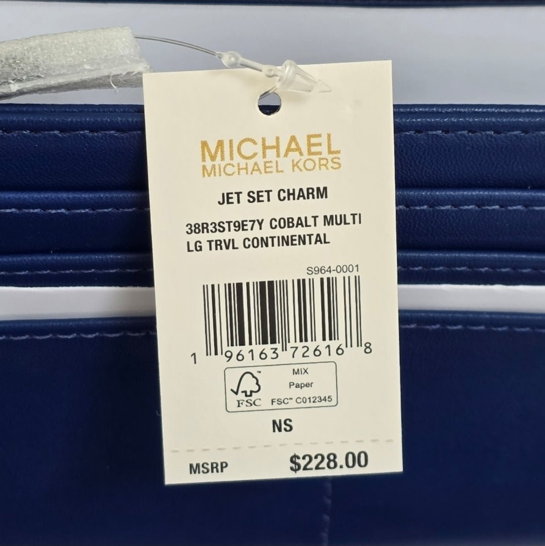 Michael Kors Jet Set Stripe Continental Wristlet