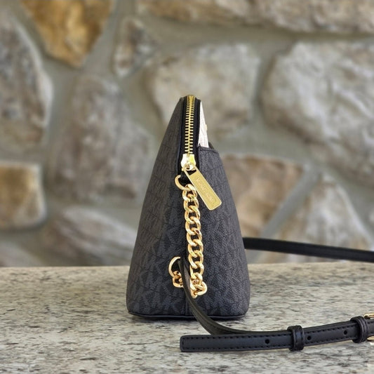 Michael Kors Jet Set MD Logo Dome Crossbody