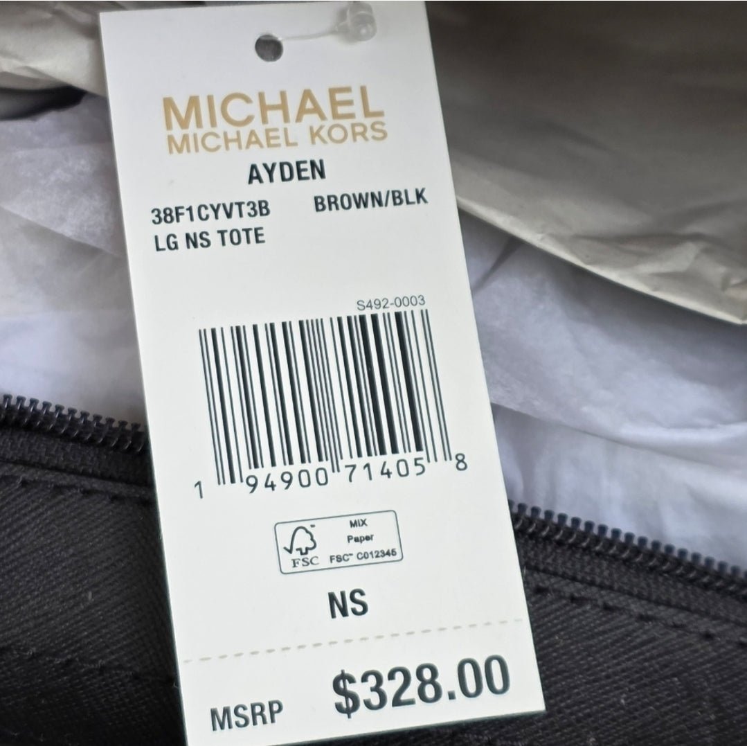 Michael Kors Ayden Logo Large Shoulder Tote Bag