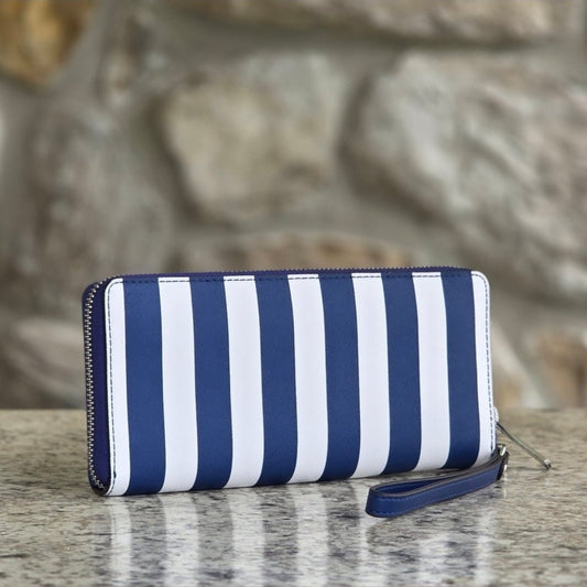 Michael Kors Jet Set Stripe Continental Wristlet