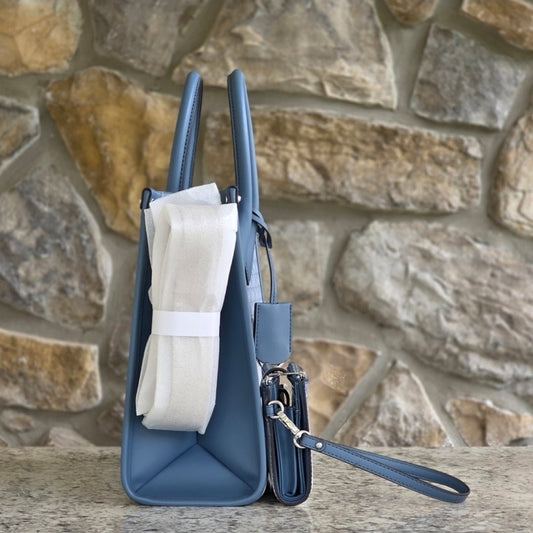 Michael Kors Mirella Logo Medium Tote SET Blue