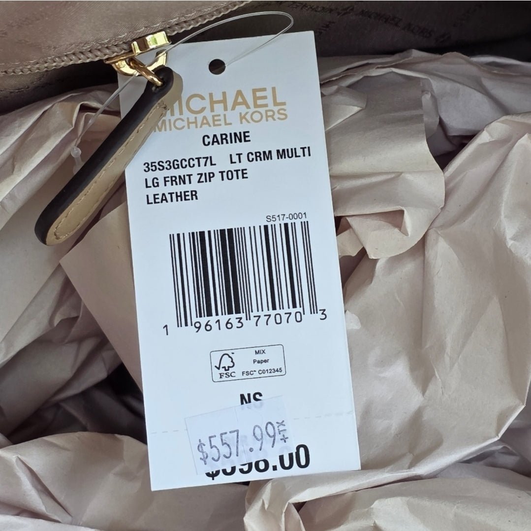 Michael Kors Carine Whipstitch Large Shoulder Bag