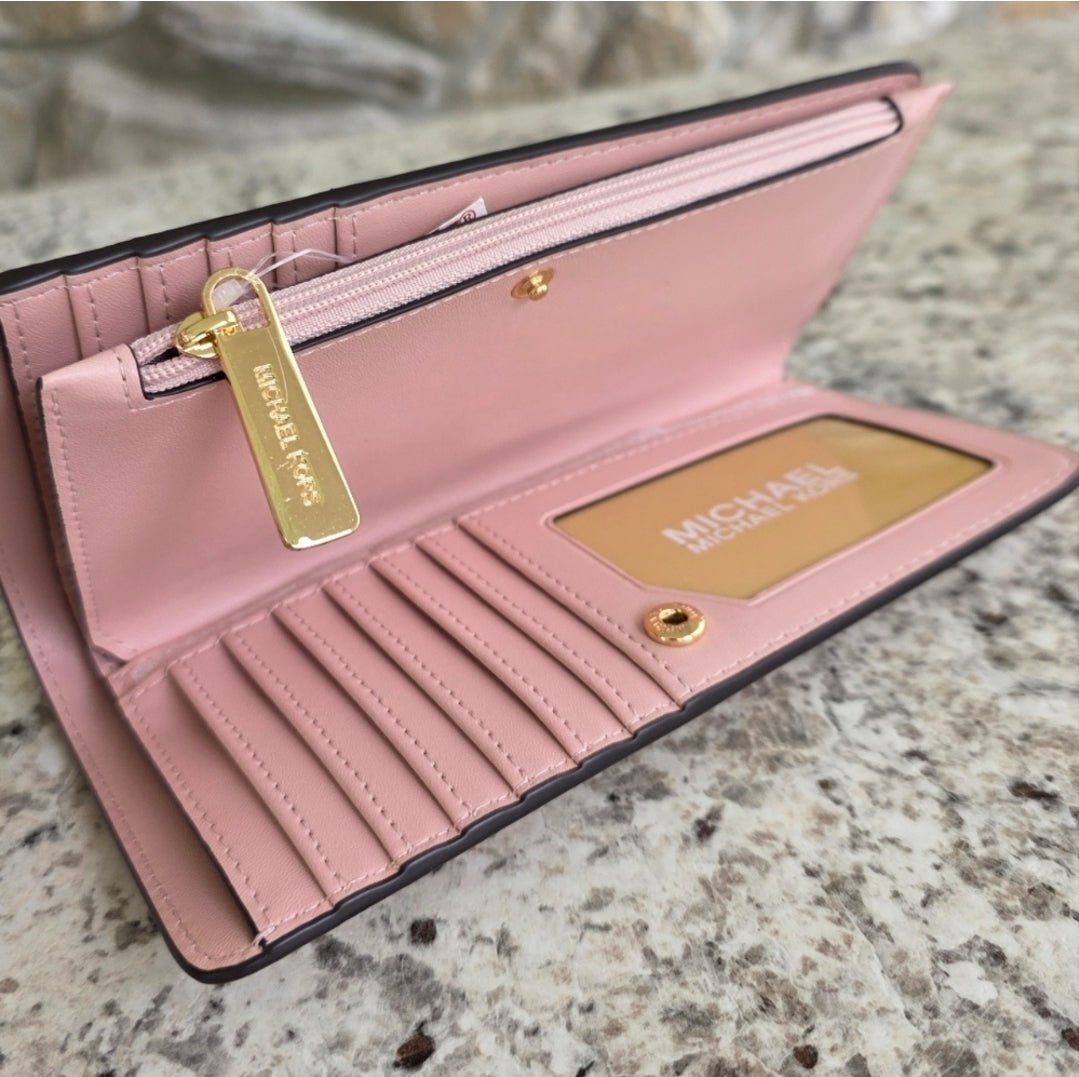 Michael Kors Jet Set Logo Floral Continental Wallet