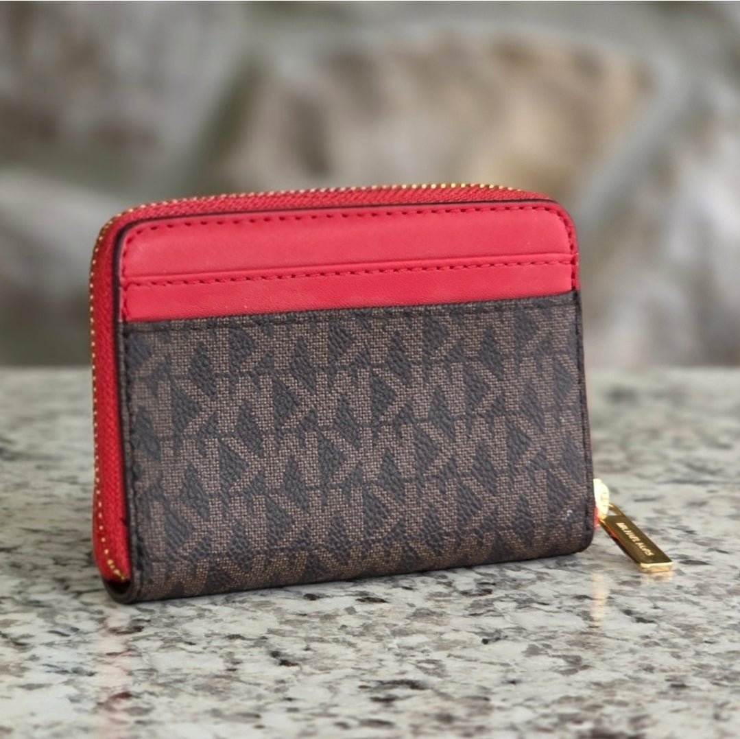 Michael Kors Jet Set Logo Medium Card Case Wallet