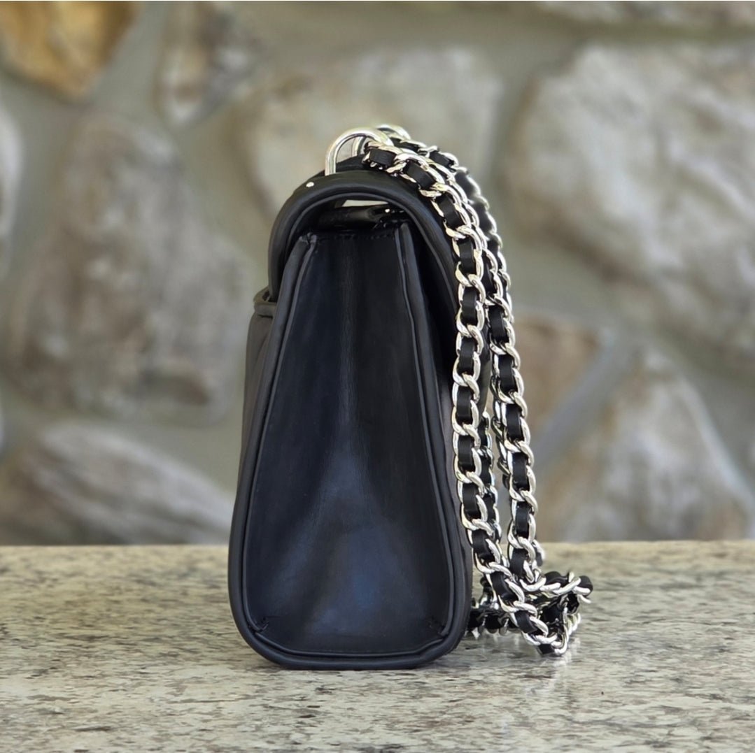 Michael Kors Rose Medium Black Crossbody
