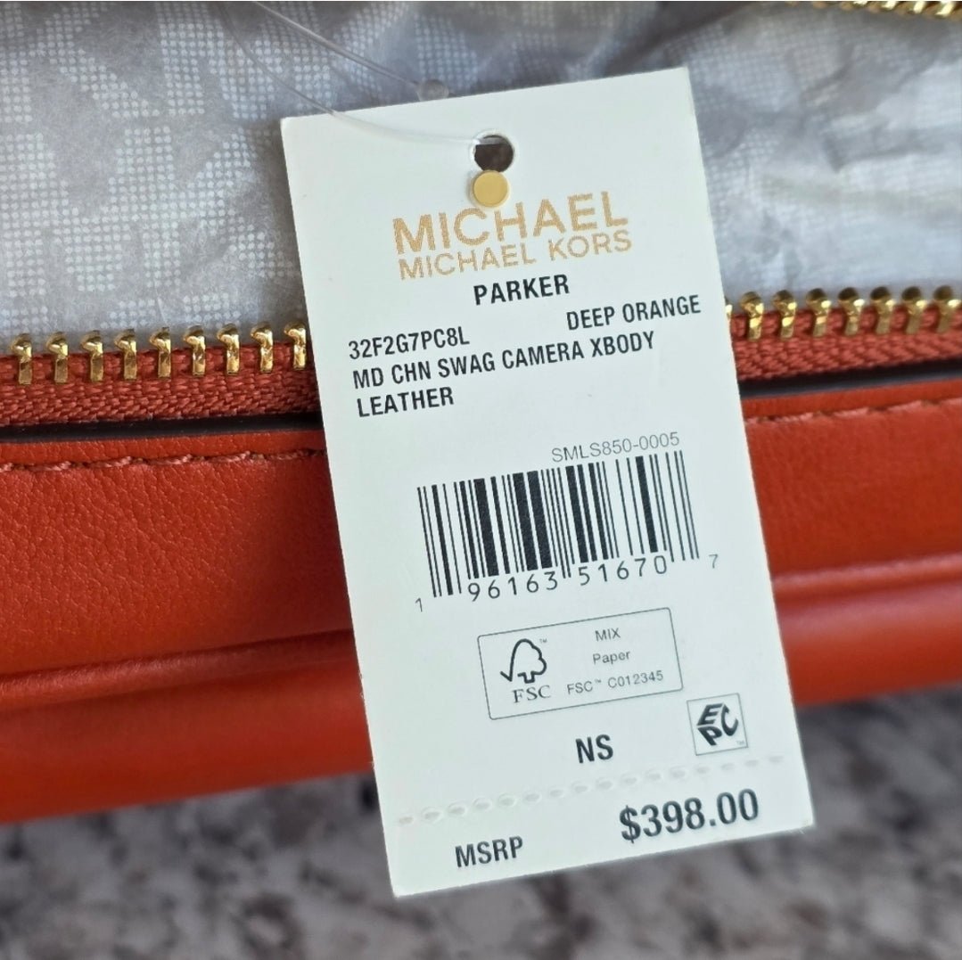 Michael Kors Parker Medium Orange Crossbody