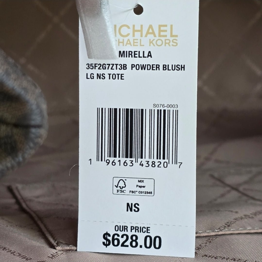 Michael Kors Mirella Logo Large Brown Tote