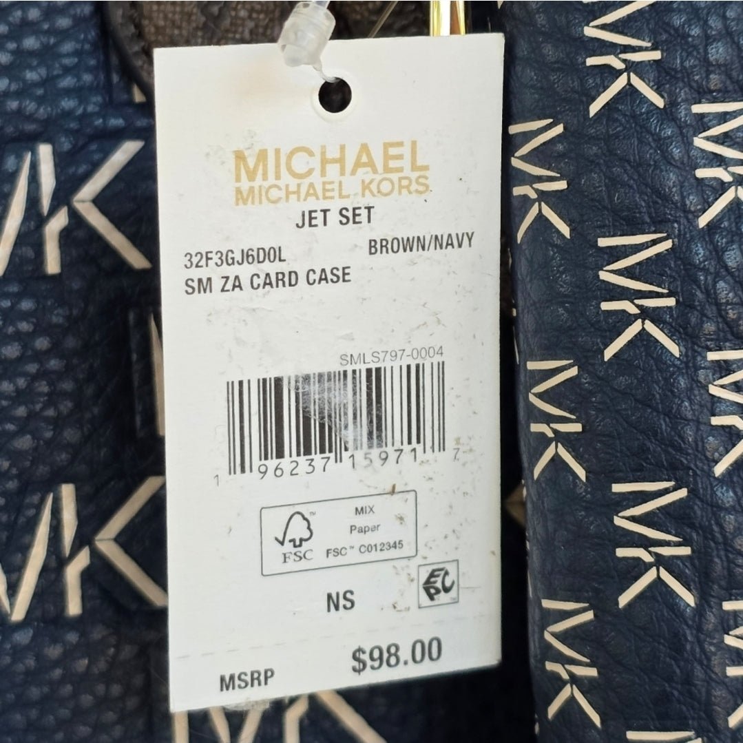 Michael Kors Marilyn Logo Small Blue Crossbody SET