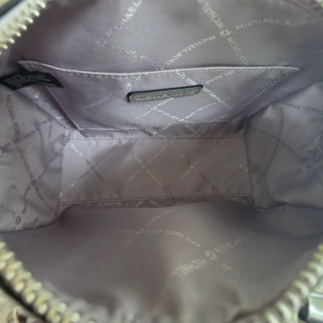 Michael Kors Small Airplane Black Duffle Crossbody