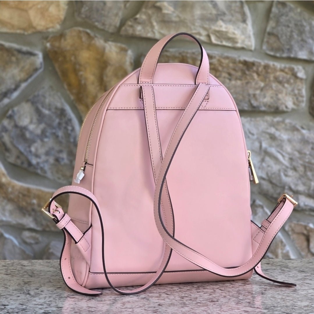 Michael Kors Rhea Embossed Logo MD Backpack Pink