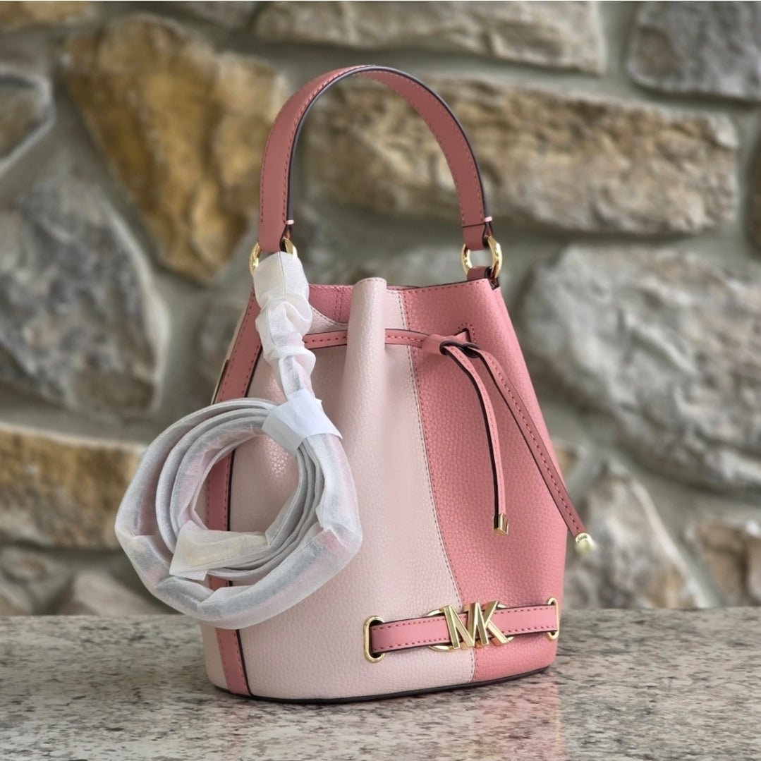 Michael Kors Reed Bucket Medium Pink Crossbody
