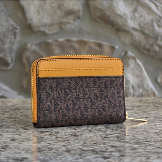 Michael Kors Jet Set Logo Medium Card Case Wallet