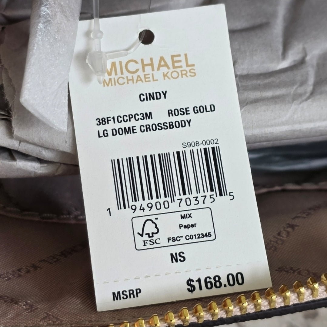 Michael Kors Cindy Logo LG Crossbody Pink