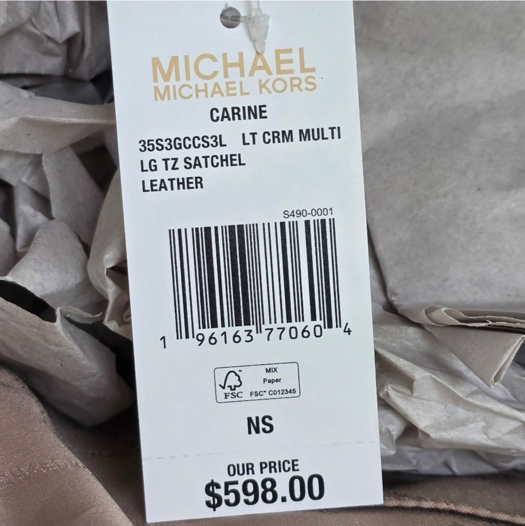 Michael Kors Carine Whipstitch LG Satchel