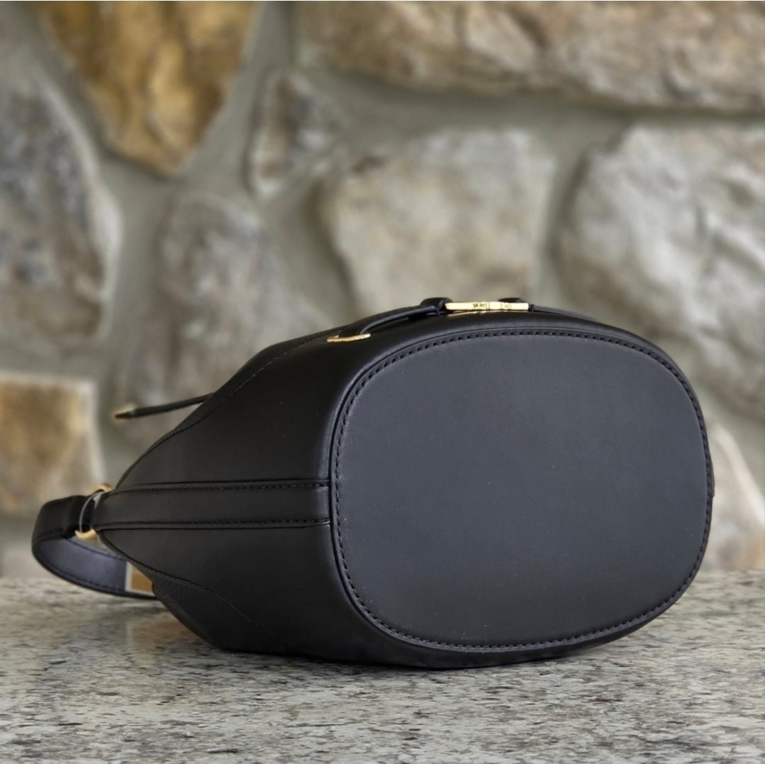 Michael Kors Reed Bucket Medium Black Crossbody