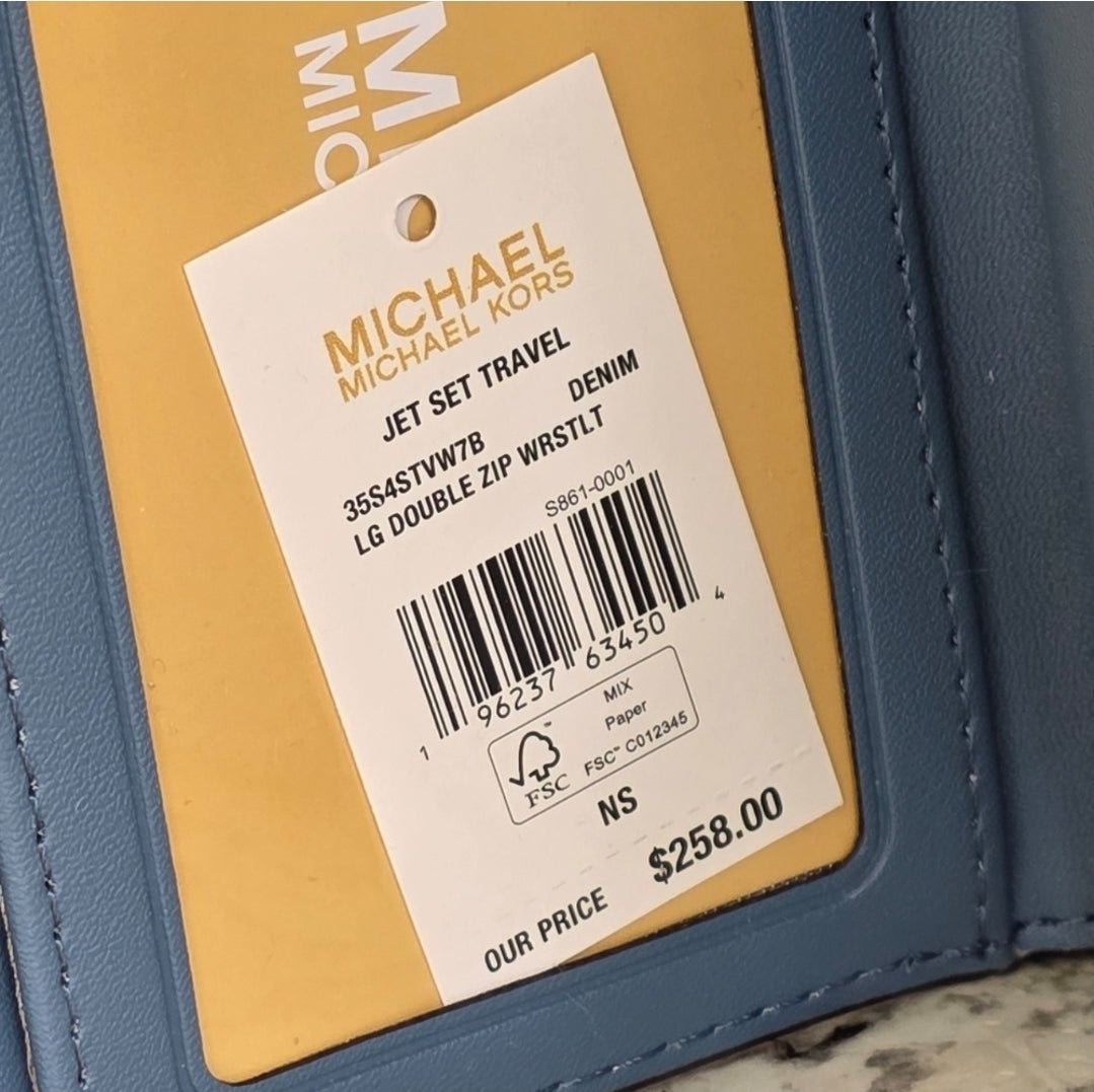 Michael Kors Mirella Logo Medium Tote SET Blue