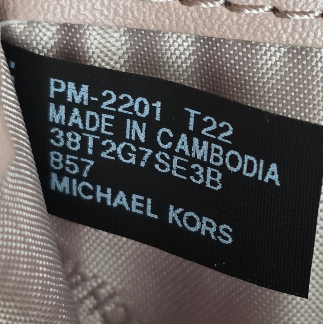 Michael Kors Brynn Logo Pink Wristlet Wallet