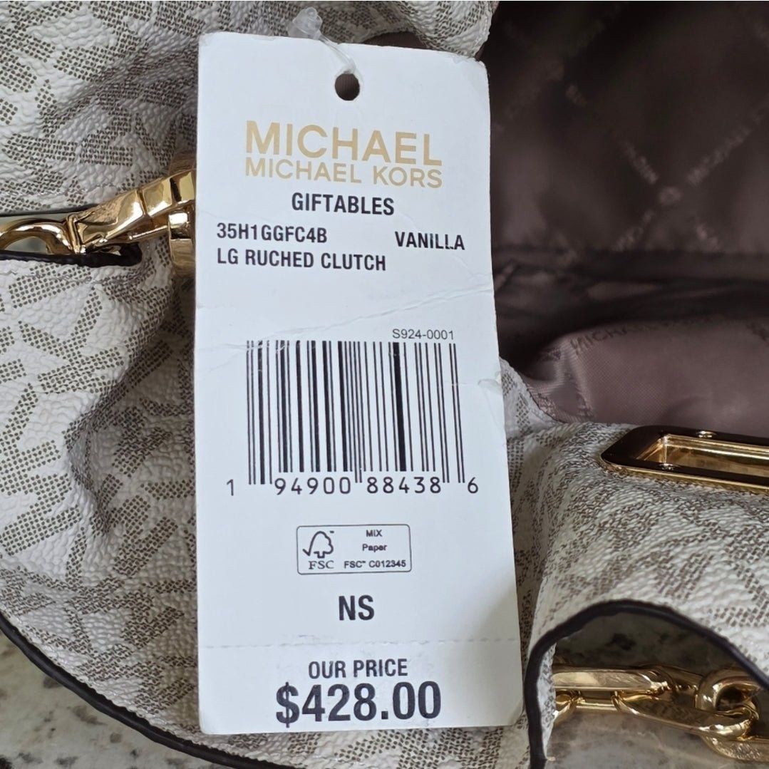 Michael Kors Logo Large Crossbody Vanilla