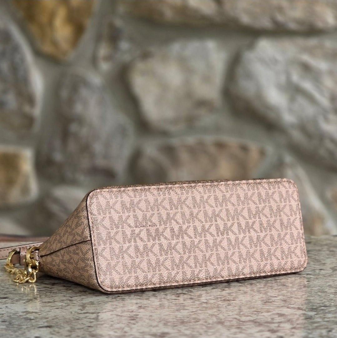Michael Kors Cindy Logo LG Crossbody Pink