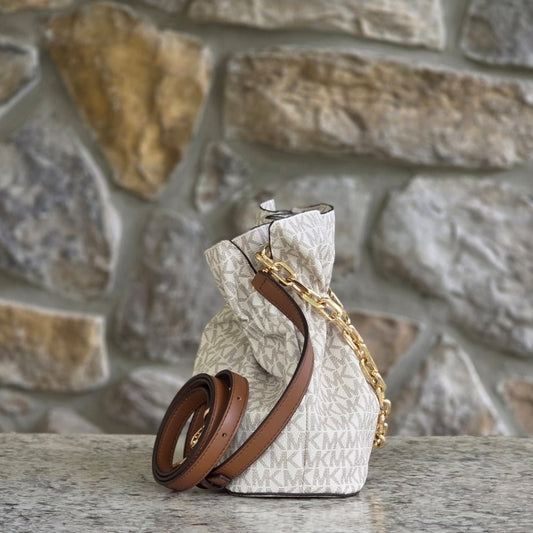 Michael Kors Logo Large Crossbody Vanilla