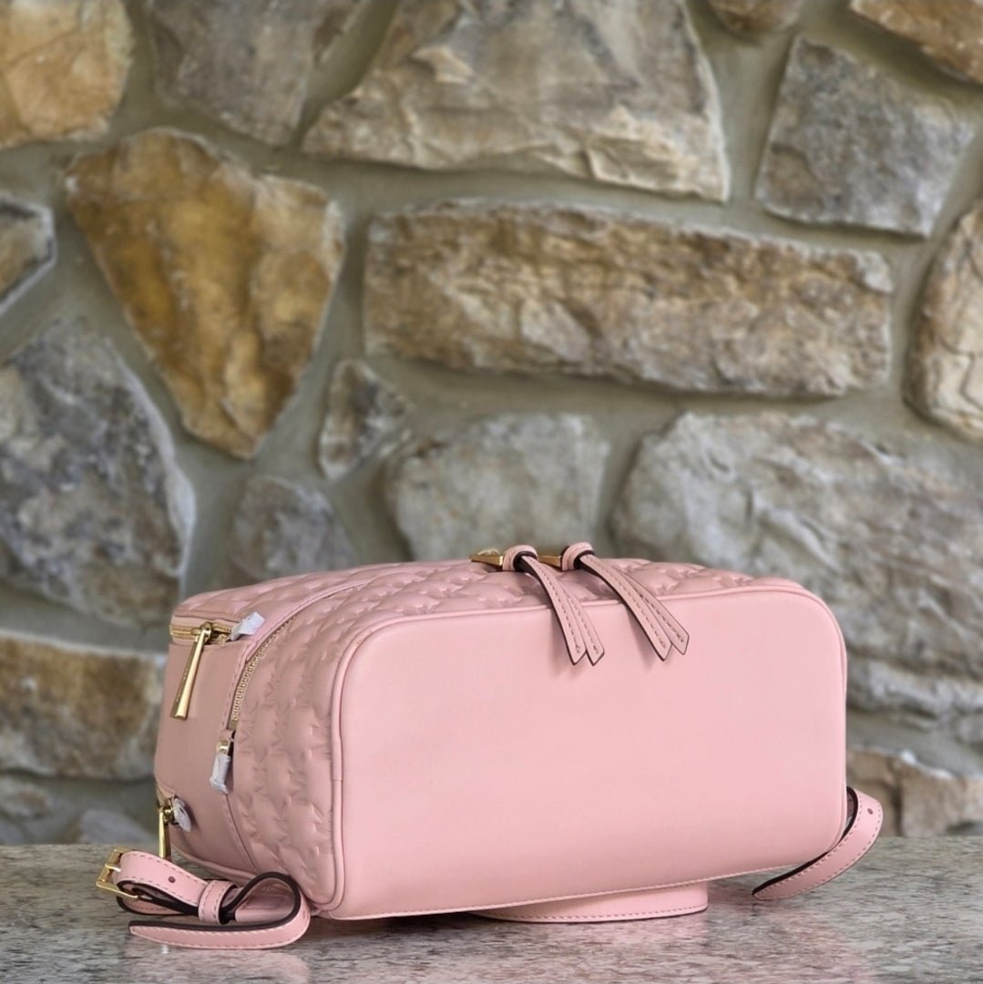 Michael Kors Rhea Embossed Logo MD Backpack Pink