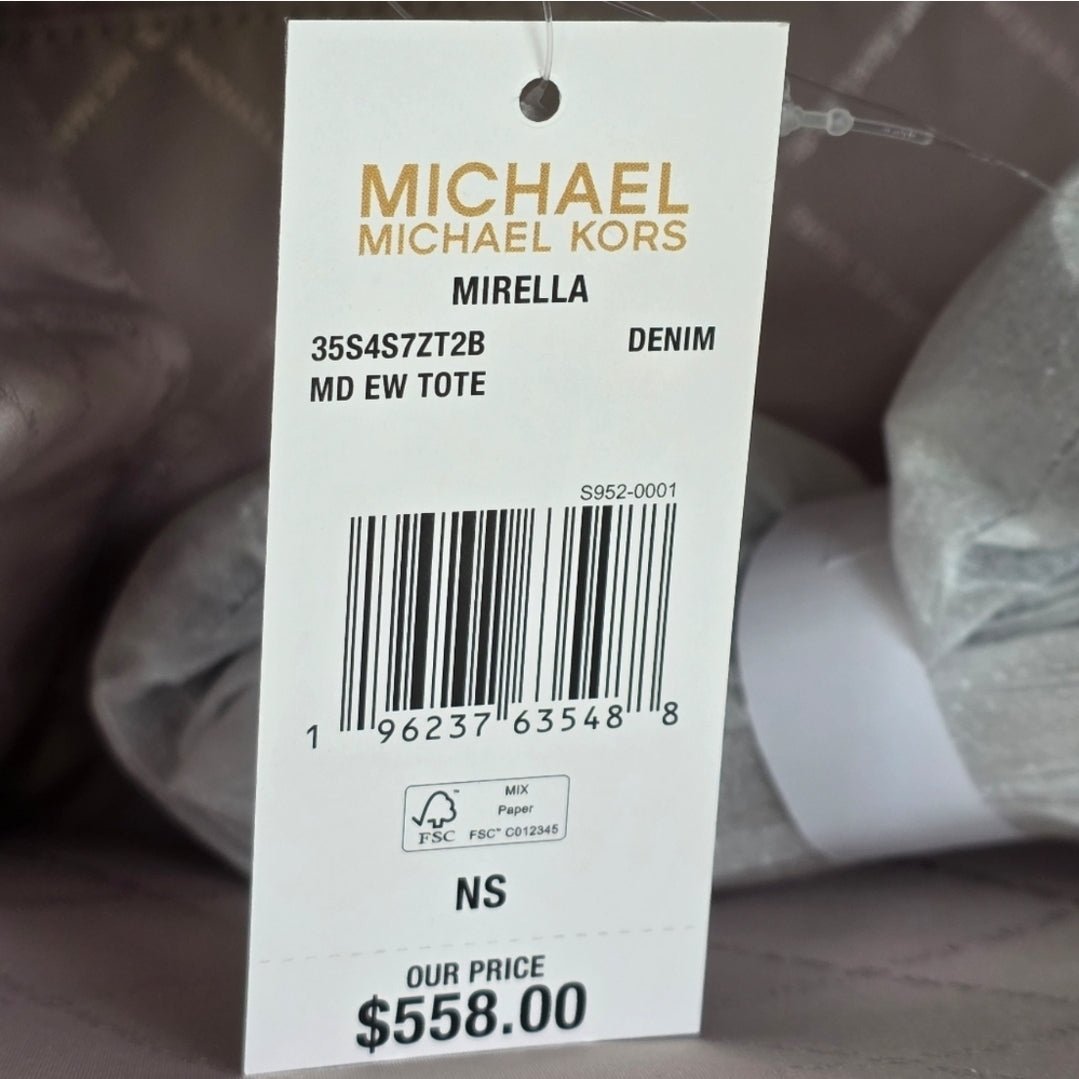 Michael Kors Mirella Logo Medium Tote SET Blue