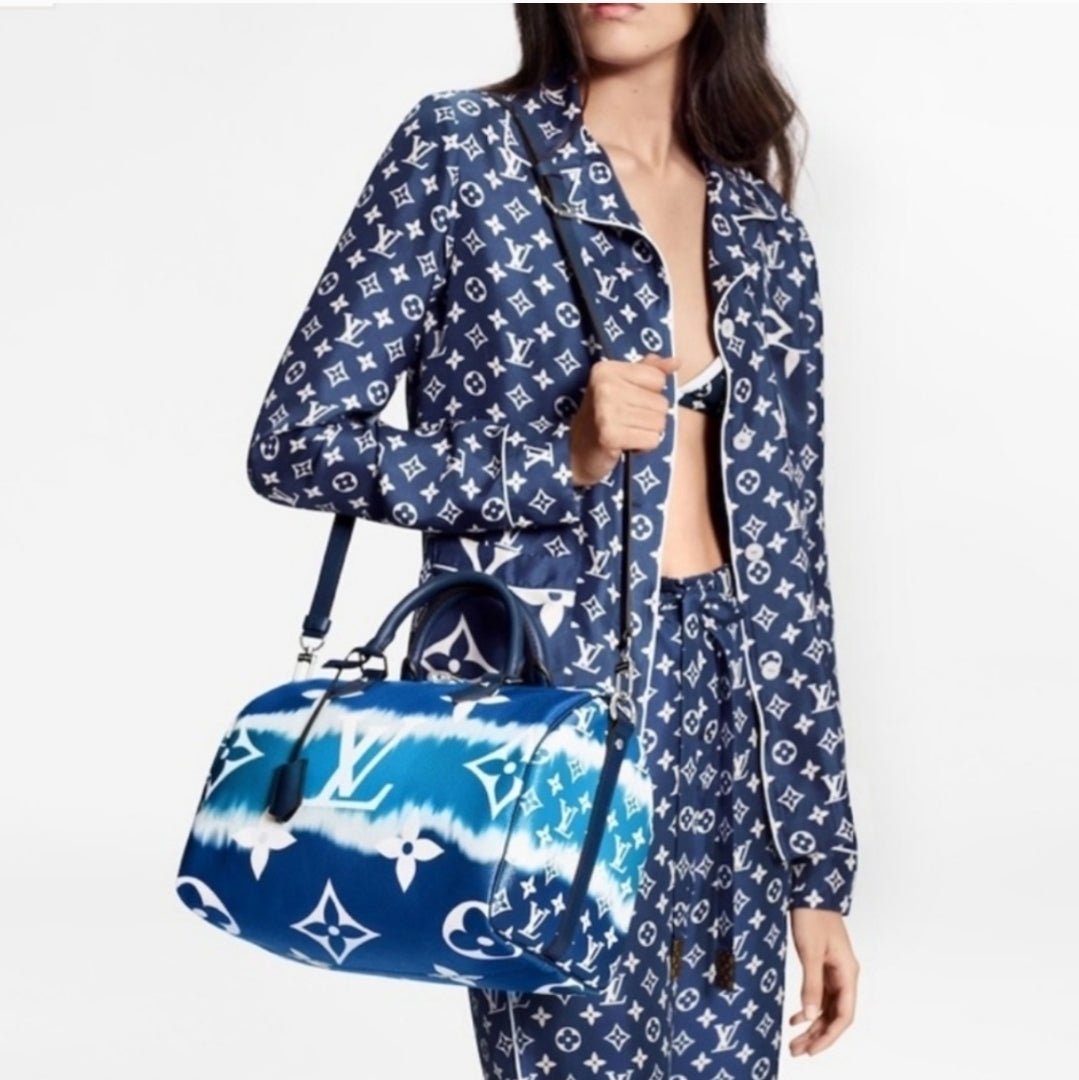 Louis Vuitton Escale Speedy 30 Bandoulière Blue SET