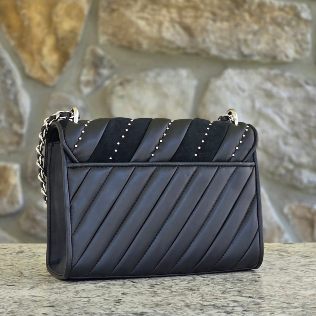 Michael Kors Rose Medium Black Crossbody