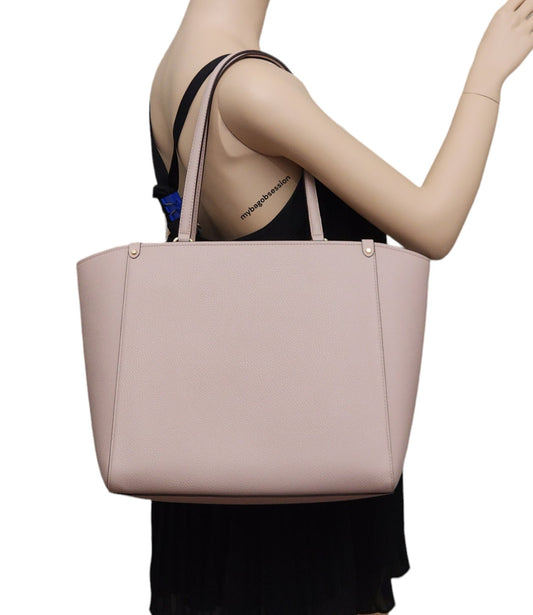 Michael Kors Holly Studded LG Shoulder Tote Bag Pink