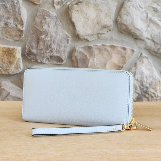 Michael Kors Jet Set Continental Wristlet Wallet Blue