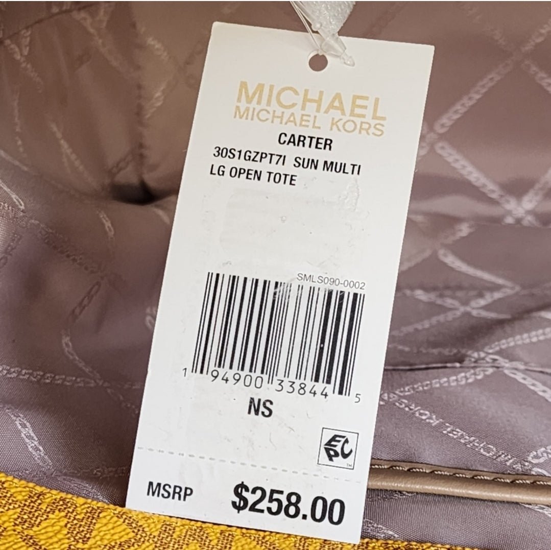 Michael Kors Carter Logo LG Color-Block Tote SET