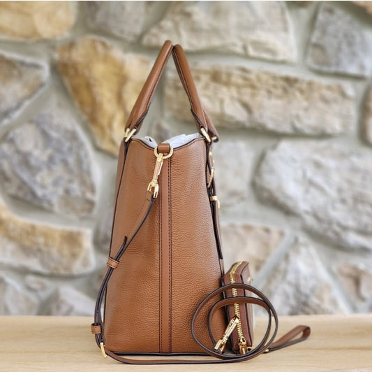 Michael Kors Bedford Legacy LG Tote SET Brown