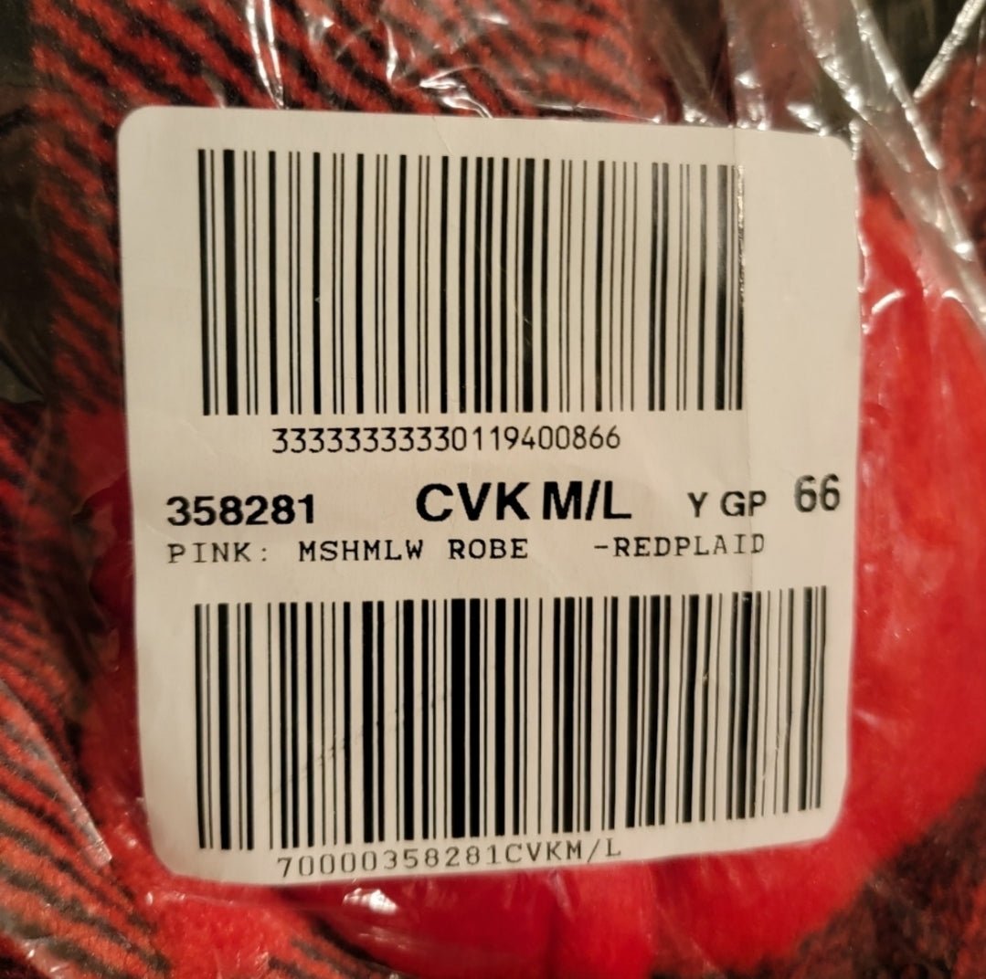 PINK Victoria's Secret Plaid Robe