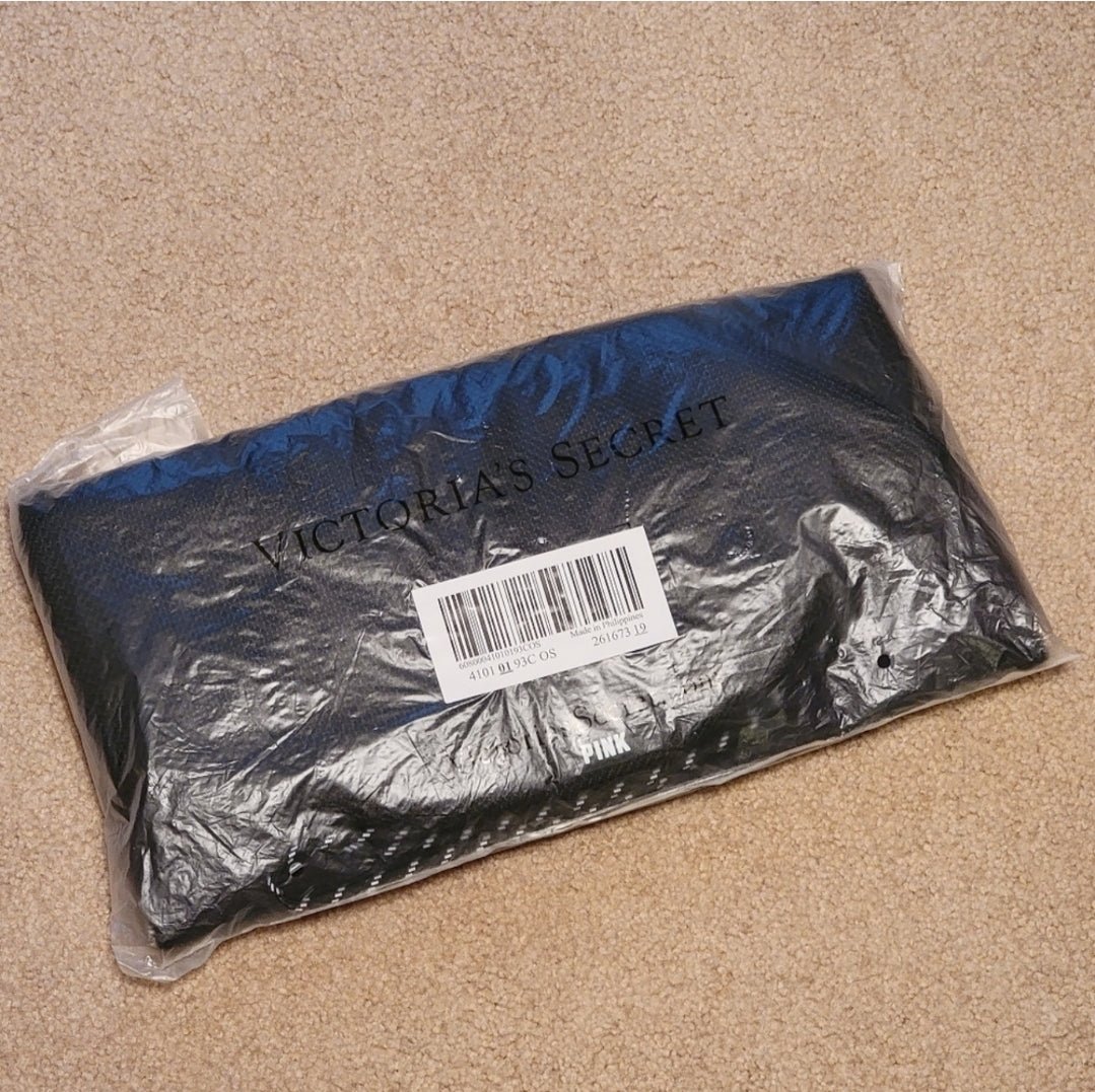 Victoria's Secret Drawstring Backpack Black