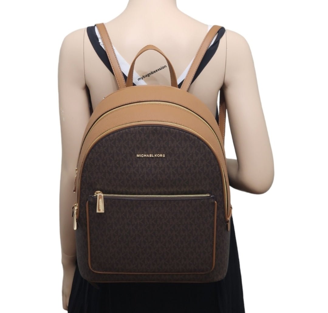 Michael Kors Adina Logo LG Backpack Brown