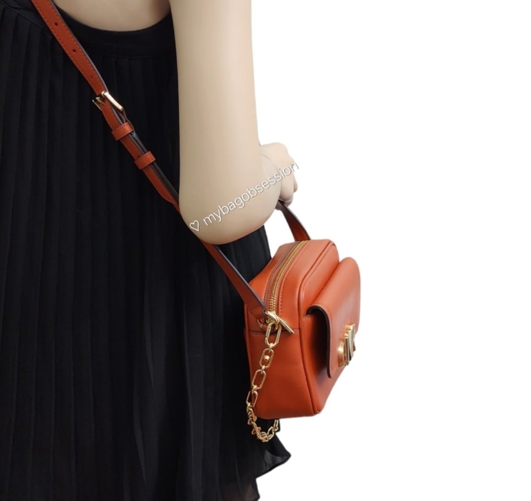 Michael Kors Parker MD Crossbody Orange
