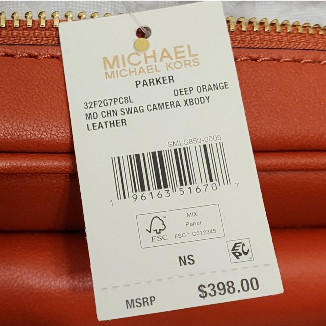 Michael Kors Parker MD Crossbody Orange