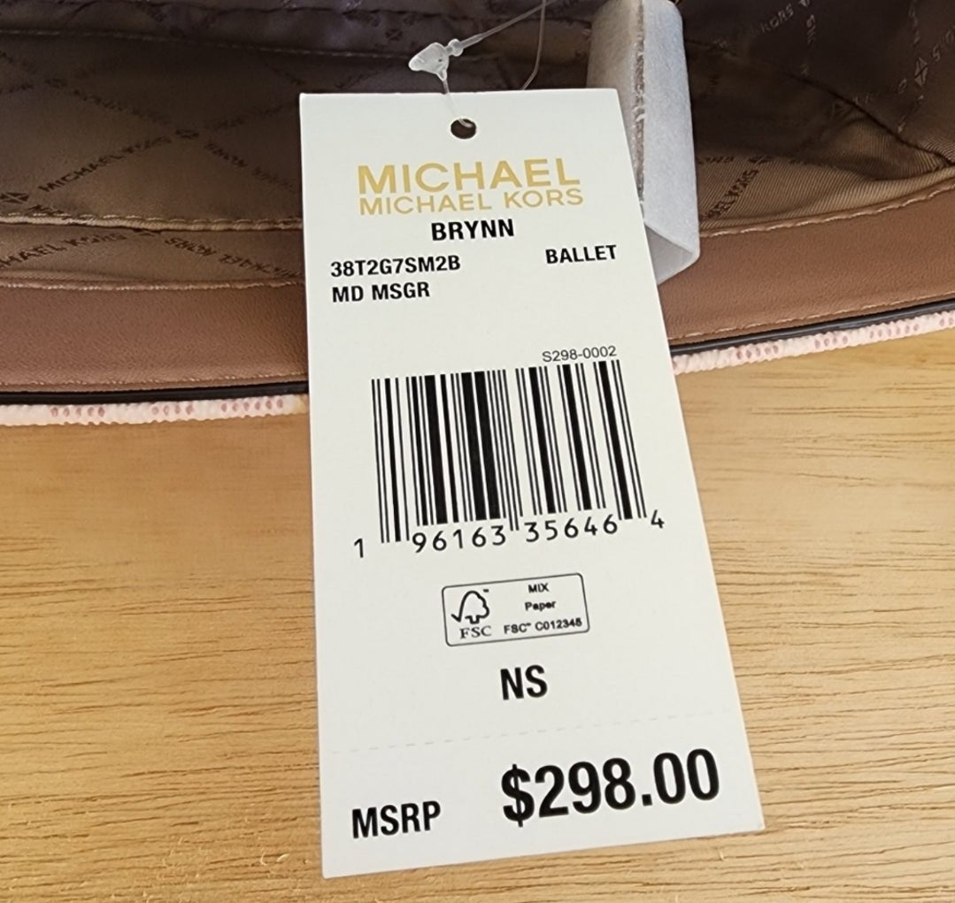Michael Kors Brynn Logo MD Crossbody Pink